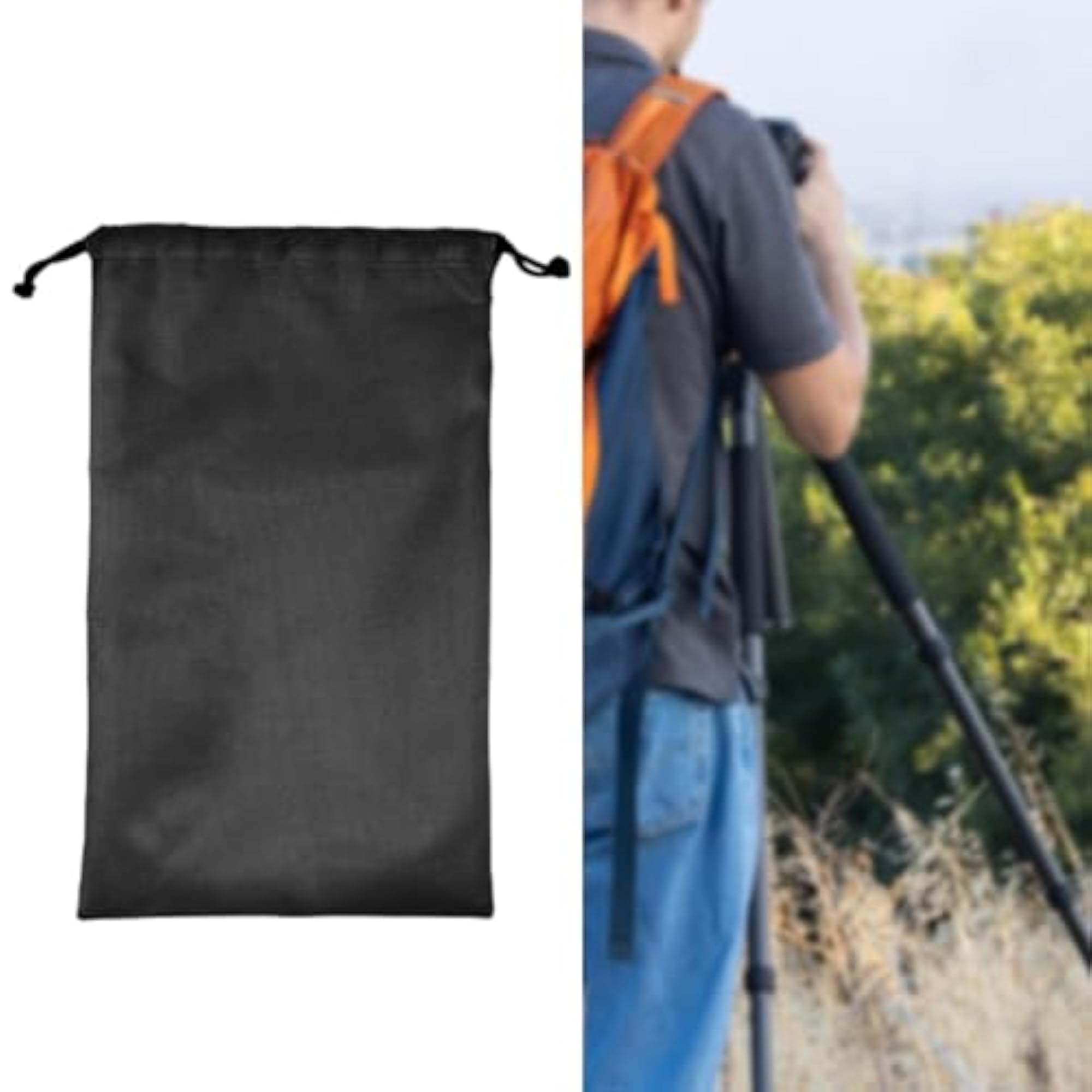 Lightweight Drawstring Storage Bag for Tent Pegs